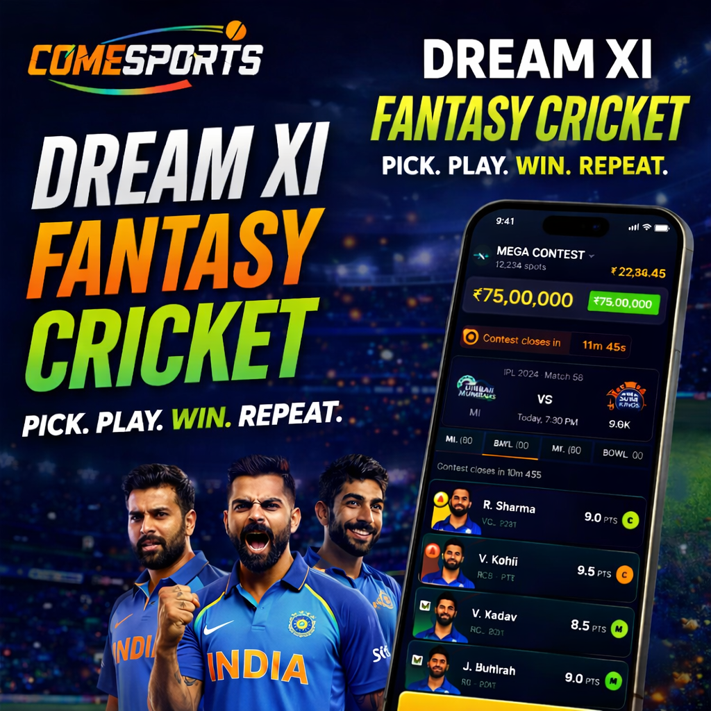 Come Fantasy Link fantasy cricket challenge visual